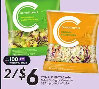 Sobeys COMPLIMENTS Garden Salad offer