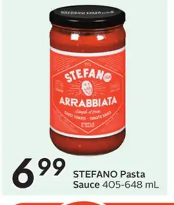 Sobeys STEFANO Pasta Sauce offer