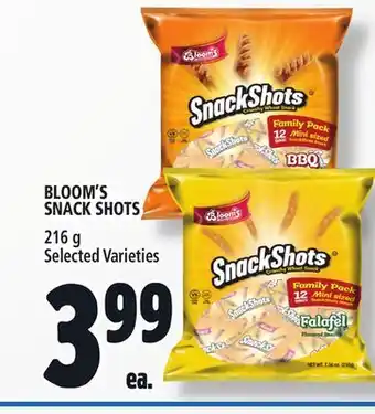 Metro BLOOM'S SNACK SHOTS offer