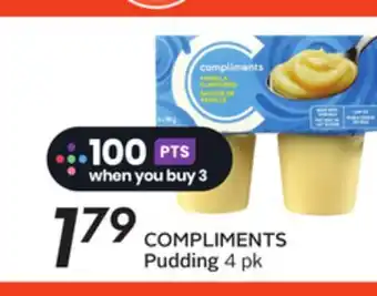 Sobeys COMPLIMENTS Pudding offer