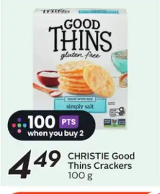 Sobeys CHRISTIE Good Thins Crackers offer