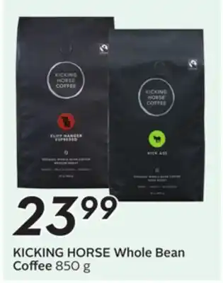 Sobeys KICKING HORSE Whole Bean Coffee offer