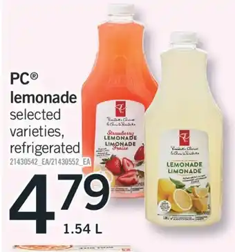 Fortinos PC LEMONADE, 1.54 L offer