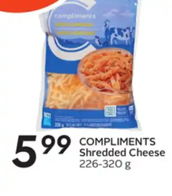 Sobeys COMPLIMENTS Shredded Cheese offer