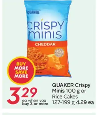 Sobeys QUAKER Crispy Minis offer