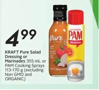 Sobeys KRAFT Pure Salad Dressing or Marinades offer