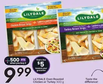 Sobeys LILYDALE Oven Roasted Chicken or Turkey offer