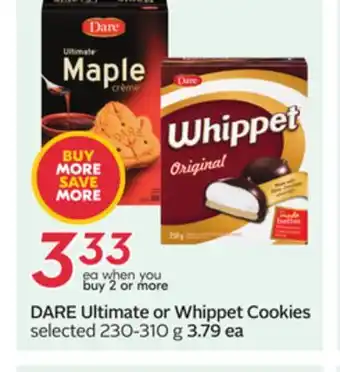 Sobeys DARE Ultimate or Whippet Cookies offer