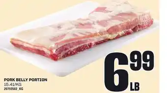 Loblaws PORK BELLY PORTION offer