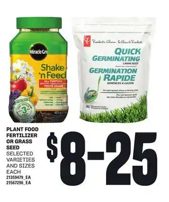 Loblaws PLANT FOOD FERTILIZER OR GRASS SEED offer