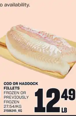 Loblaws COD OR HADDOCK FILLETS offer