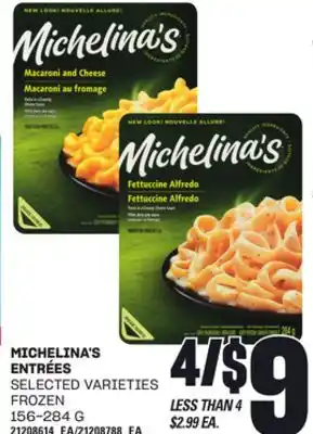 Loblaws MICHELINA'S ENTRÉES, 156-284 G offer