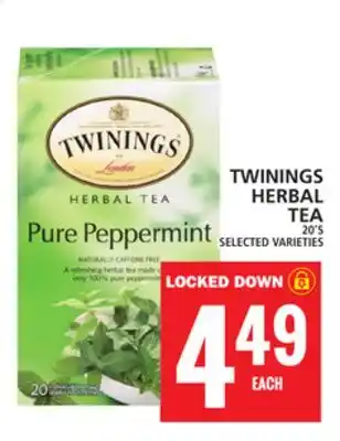 Food Basics TWININGS HERBAL TEA offer