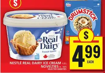 Food Basics NESTLÉ REAL DAIRY ICE CREAM OR NOVELTIES offer