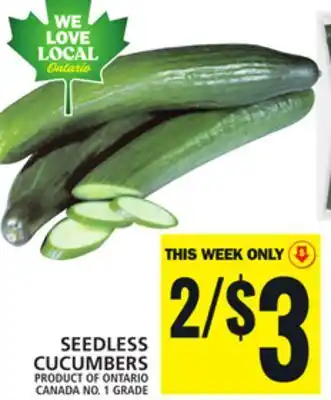 Food Basics SEEDLESS CUCUMBERS offer