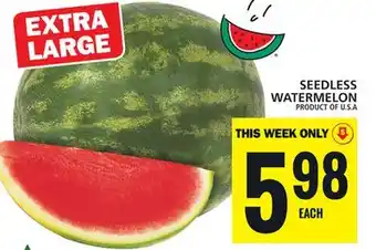 Food Basics SEEDLESS WATERMELON offer