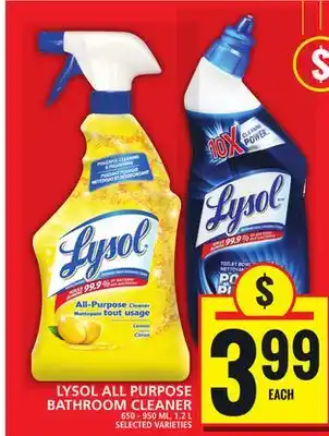 Food Basics LYSOL ALL PURPOSE BATHROOM CLEANER offer