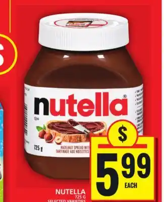 Food Basics NUTELLA offer