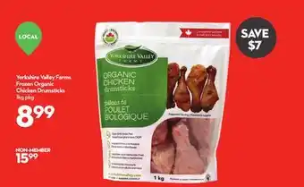 Longo's Yorkshire Valley Farms Frozen Organic Chicken Drumsticks offer