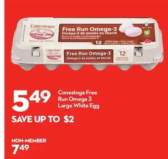 Longo's Conestoga Free Run Omega 3 Large White Egg offer