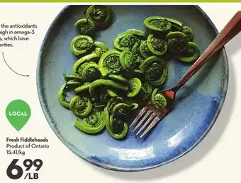 Longo's Fresh Fiddleheads offer