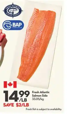 Longo's Fresh Atlantic Salmon Side offer