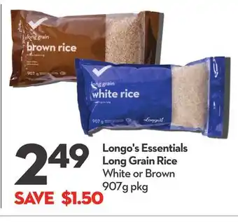 Longo's Longo's Essentials Long Grain Rice offer