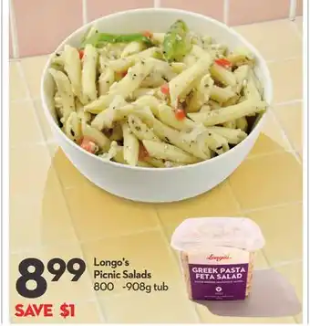 Longo's Picnic Salads offer