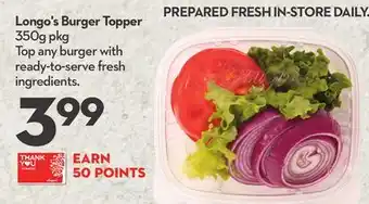 Longo's Longo's Burger Topper offer
