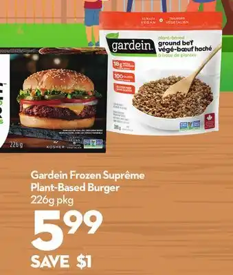 Longo's Gardein Frozen Suprême Plant-Based Burger offer