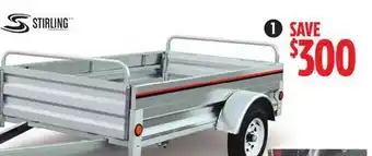 Canadian Tire Stirling 4 x 7' Galvalume Plus Box Trailer offer