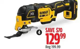 Canadian Tire DEWALT 20V MAX XR Brushless Oscillating Multi-Tool offer