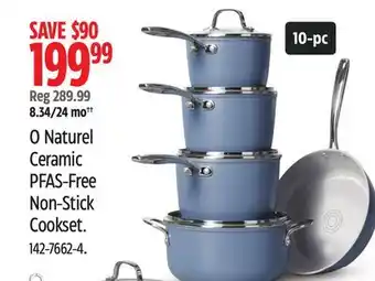 Canadian Tire Heritage O Naturel Ceramic PFAS-Free Non-Stick Cookset offer