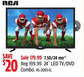 Canadian Tire RCA 24 LED TV/DVD Combo offer