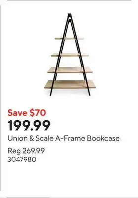 Staples Union & Scale A-Frame Bookcase offer