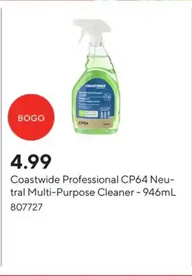 Staples Coastwide Professional CP64 Neutral Multi-Purpose Cleaner - 946mL offer