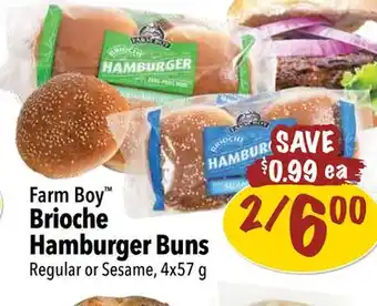 Farm Boy Farm Boy Brioche Hamburger Buns offer