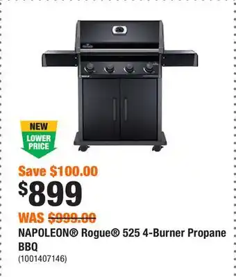Home Depot NAPOLEON Rogue 525 4-Burner Propane BBQ offer