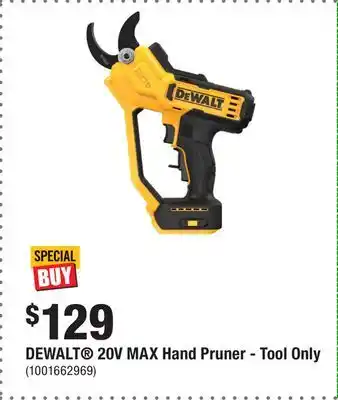 Home Depot DEWALT 20V MAX Hand Pruner - Tool Only offer