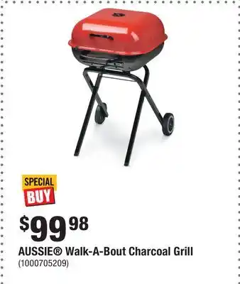 Home Depot AUSSIE Walk-A-Bout Charcoal Grill offer