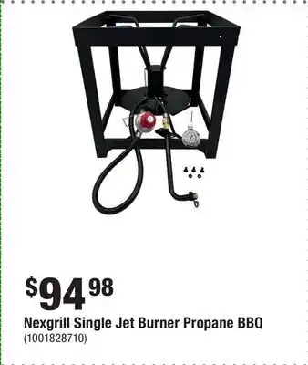 Home Depot Nexgrill Single Jet Burner Propane BBQ offer