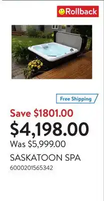 Walmart SASKATOON SPA offer