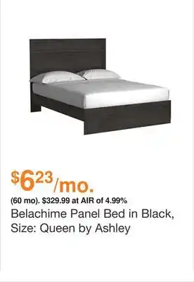 Ashley Furniture Belachime Panel Bed in Black, Size: Queen by Ashley offer
