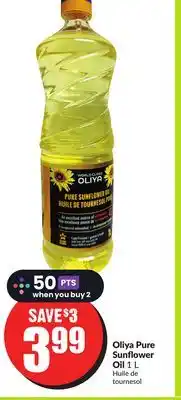 FreshCo Oliya Pure Sunflower Oil 1 L offer