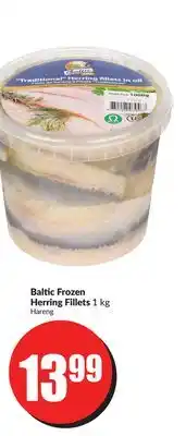 FreshCo Baltic Frozen Herring Fillets 1 kg offer