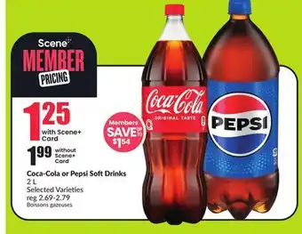 FreshCo Coca Cola or Pepsi Soft Drinks 2 L Selected Varieties offer