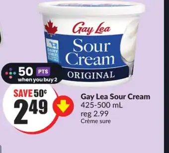 FreshCo Gay Lea Sour Cream 425-500 mL offer