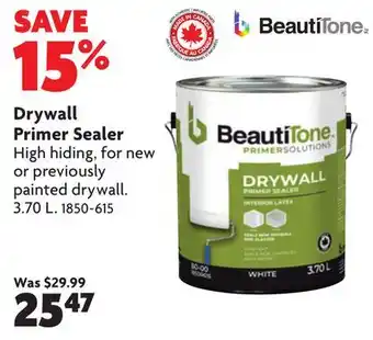 Home Hardware Drywall Primer Sealer offer