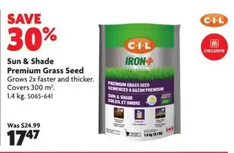 Home Hardware Sun & Shade Premium Grass Seed offer