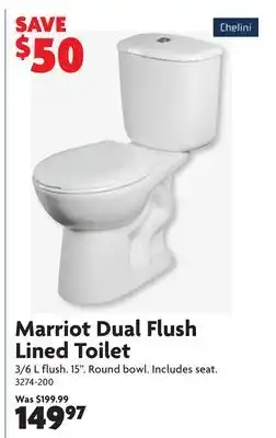 Home Hardware Marriot Dual Flush Lined Toilet offer